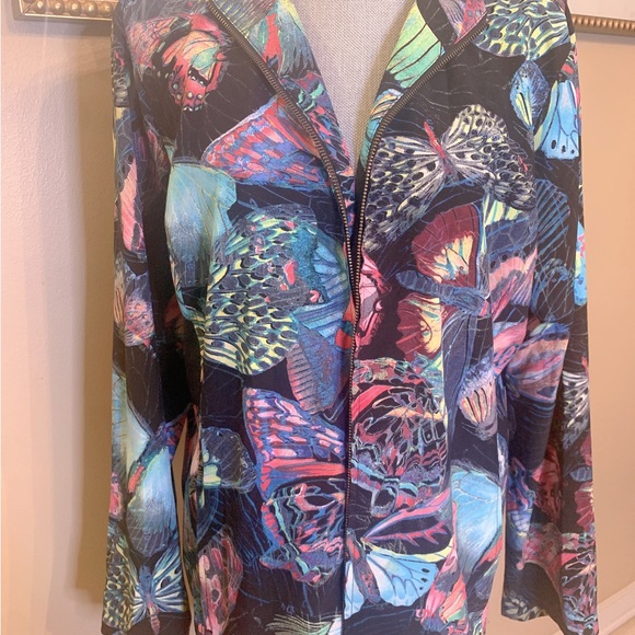 Additions by Chico’s - Women’s Multi-Color Butterfly Jacket - Picture 3 of 9